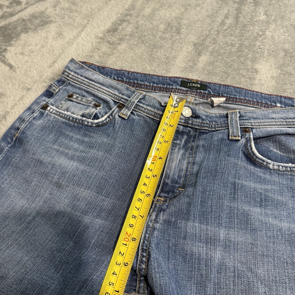 Vintage J.Crew Jeans Womens 10 Blue Mid Rise Bootcut Stretch Denim Casual Y2K - Picture 9 of 11
